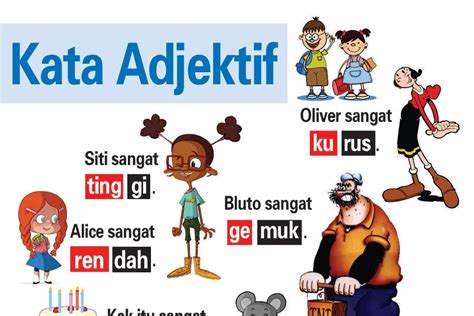 Kata Adjektif Tahun Kata Sifat Adjektif I Nota Bahasa Malaysia
