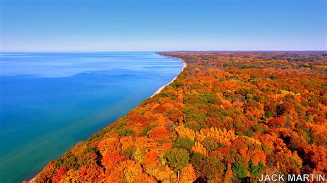 Pure Michigan Autumn Colors Lake Michigan Dreams Photograph By Jack Martin