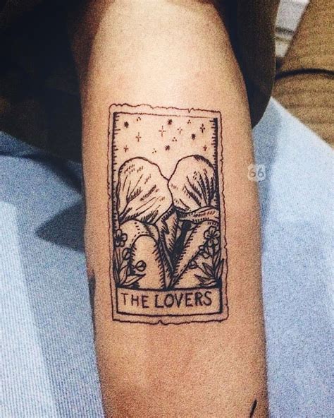 Tattoo Uploaded By Ayberk Sürmel • The Lovers Tarot Card • Tattoodo