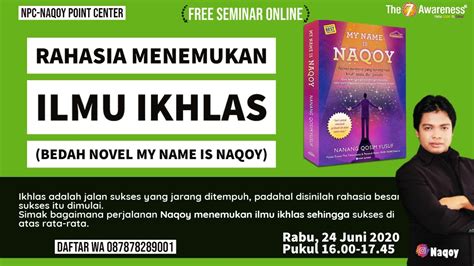 menemukan ilmu ikhlas naqoy center youtube