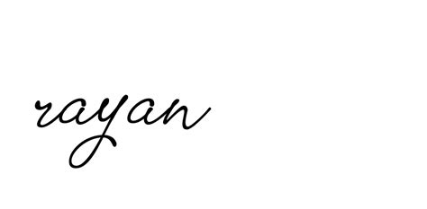83 Rayan Name Signature Style Ideas Unique E Sign
