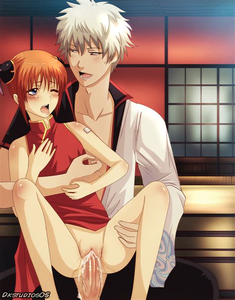 Dkstudios Kagura Gintama Sakata Gintoki Gintama Boy Girl