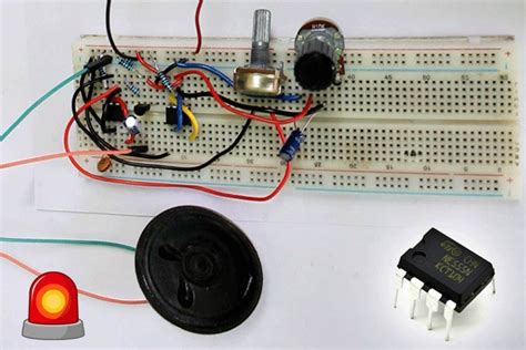 Building A 555 Timer Based Police Siren Circuit