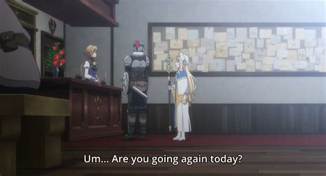 The goblin cave thing has no scene or indication that female goblins exist in that universe as all the male goblins are living together and capturing male adventurers to constantly mate with. Goblin Slayer - Episode 1 - Anime Has Declined