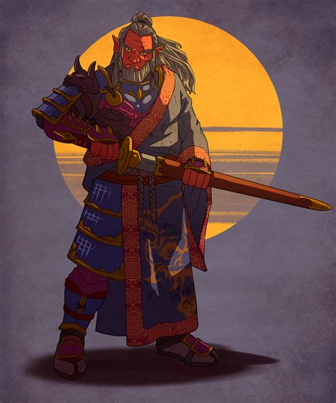 Oc Verann Hobgoblin Samurai Rcharacterdrawing