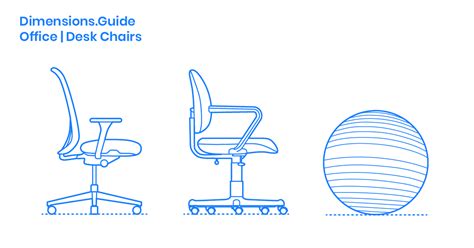 Office Chairs Desk Chairs Dimensions And Drawings Dimensionsguide