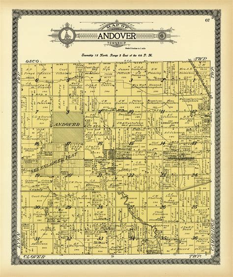 Map Of Andover Township Art Source International