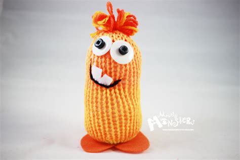 Knitty Kins Knit Monster Toy Silly Monster Friends Etsy Monster