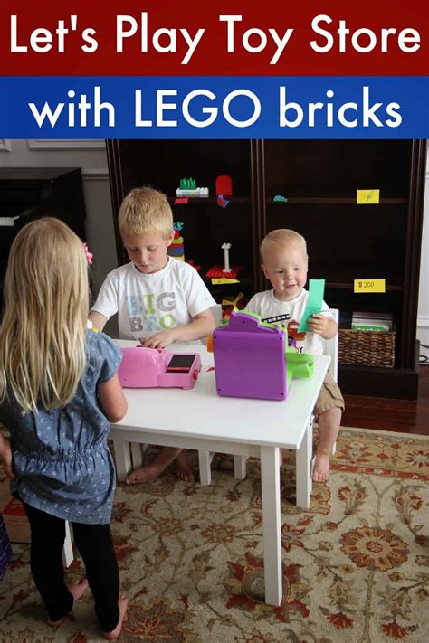 Pretend Play Toy Store With Lego Bricks Toddler Approved