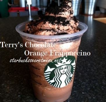 Starbucks Terry S Chocolate Orange Frappuccino Starbucks Secret Menu