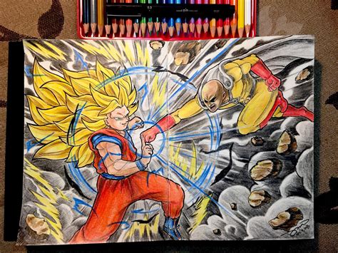 Goku Vs Saitama By John South Ink On Deviantart