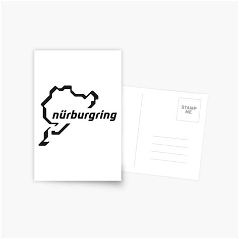 Nurburgring Logo Postcard By Dawa Bu Redbubble