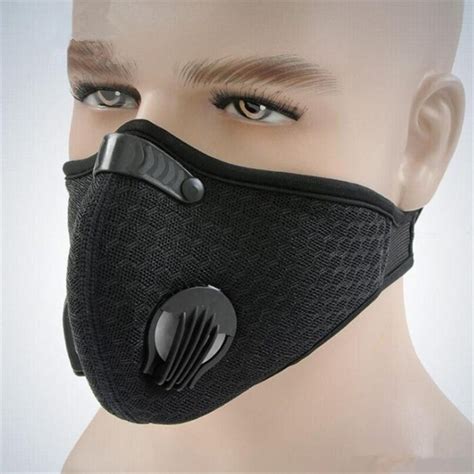 Face Mask Activated Carbon Valve Pm25 Windproof Dust Proof Breathable Sport Mask Anti Pollution