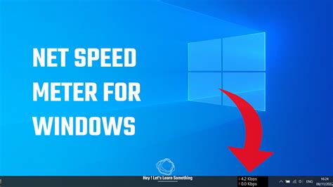 Net Speed Monitor For Windows A Free Application To Know The Download