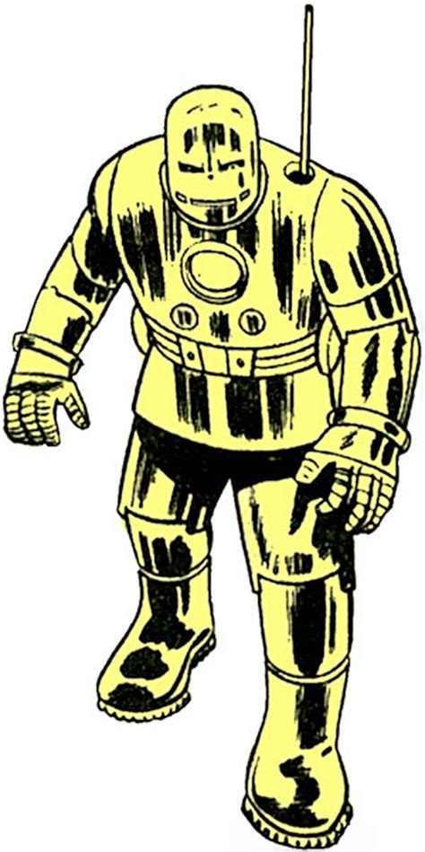 Iron Man Armor Suit Golden Armor 1960s Profile