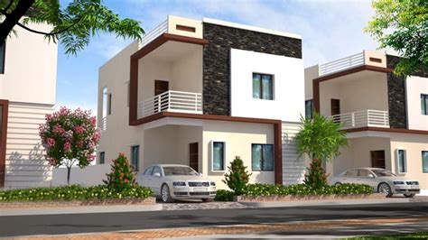 Duplex Row House Elevation Row Houses Archplanest Noida Id 20487042162