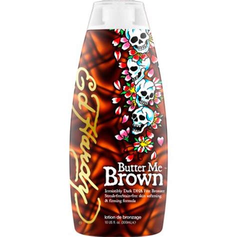 Ed Hardy Butter Me Brown Irresistibly Dark Dha Free Bronzer Tanning Lotion