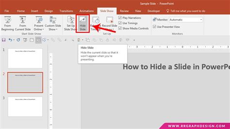 How To Hide Slides In Powerpoint Rrgraph Blog