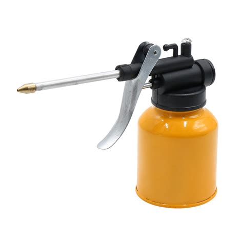 Yellow Metal Nozzle High Pressure Feed Oil Spray Bottle 65cm Dia