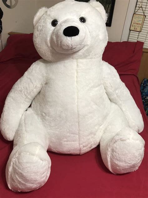 Giant Polar Bear Plush Jumbo Stuffed Animal White Teddy Christmas
