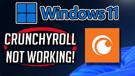 Crunchyroll App Not Working Fix Windows 11 Tutorial Youtube