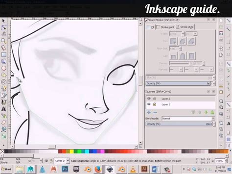 Inkscape Guide Inking A Drawing Photoshop Design Pc Drawing