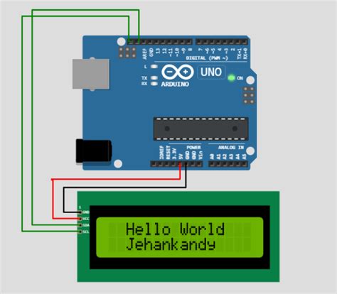 Arduino 16x2 Lcd Display With I2c Hello World Arduino Project Hub