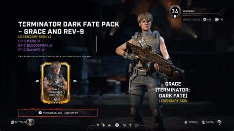 Gears 5 Terminator Dark Fate Grace And Rev 9 Character Pack