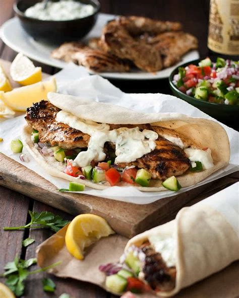 Greek Chicken Gyros Recipe Recipetin Eats