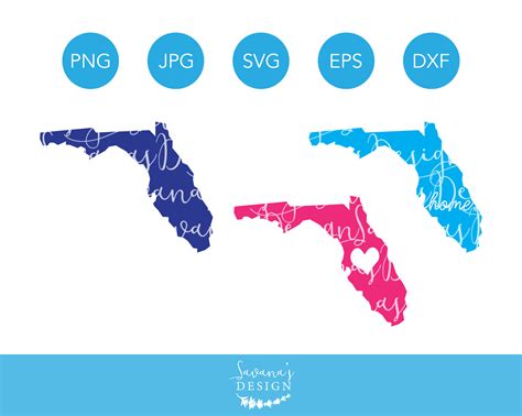 Florida SVG, Florida Cut Files, Florida SVG File, Florida ...