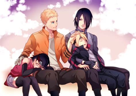 Hintergrundbild Für Handys Naruto Animes Sarada Uchiha Boruto