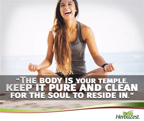 No need for complicated if you truly treat your body like a temple, it will serve you well for decades. Quote: Your Body Is a Temple | HerbaZest