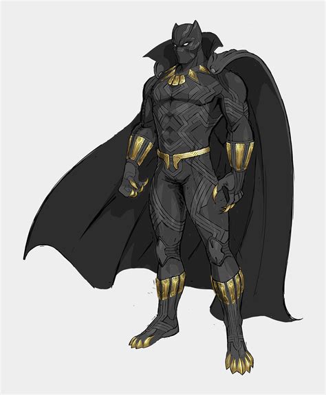 Artwork For Unreleased Dlc Characters Black Panther Marvel Black