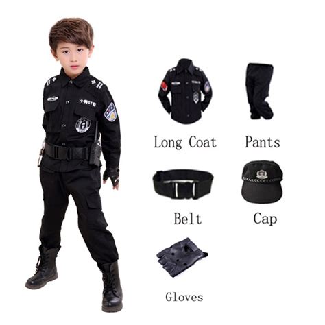 Police Costume Kids Police Baju For Boys Police Kids Uniform Career