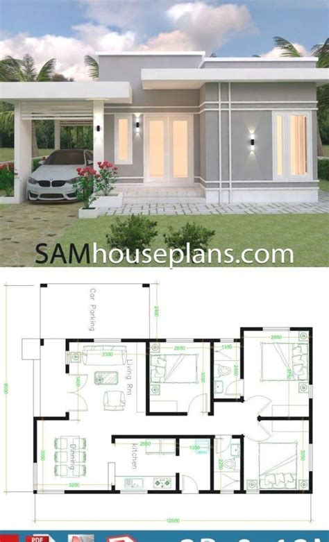 House Plans 9x12 With 3 Bedrooms Sam House Plans Plantas De Casas