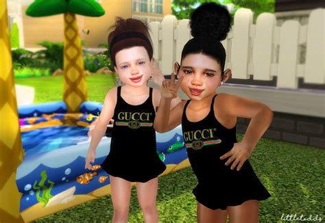Gucci Swimsuit Seasons Ep Requiredsimfileshare Sims 4 Toddler