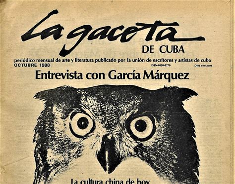 La Gaceta De Cuba Magazine Periodical Arteletrastudio