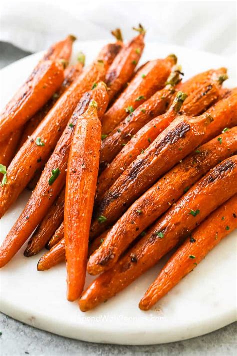 Easy Oven Roasted Carrots Spend With Pennies