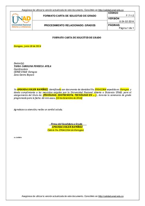 Universidad Modelo De Carta De Solicitud De Documentos Noticias Modelo