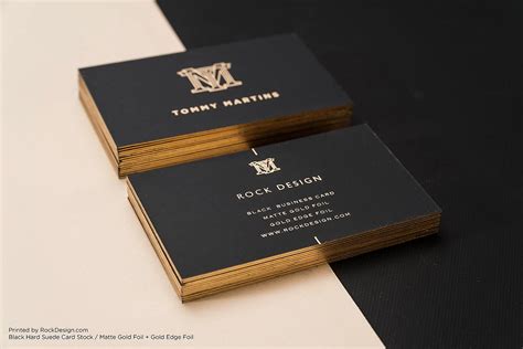 For more info, visit our website! FREE Gold Foil Monogram Elegant Black Business Template | RockDesign.com