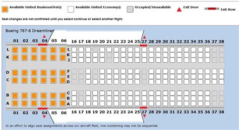 Uniteds 787 Seat Map View From The Wing