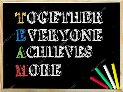 Acronym Team As Together Everyone Achieves More — Stock