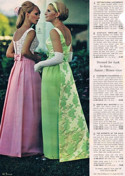 Penneys Catalog 60s Vintage Dresses Prom Trends Vintage Fashion