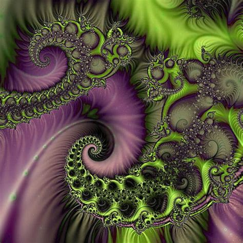 Love This Digital Graphic ~ Fanciful Purple And Green Art Fractal