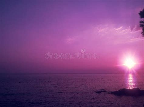 Amazing Sunset Adriatic Sea And Sunset Stock Image Image Of Sunset