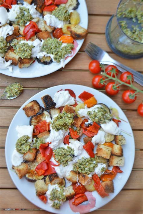 Panzanella Burrata Salad — Tasty Food For Busy Mums Seasonal Recipes