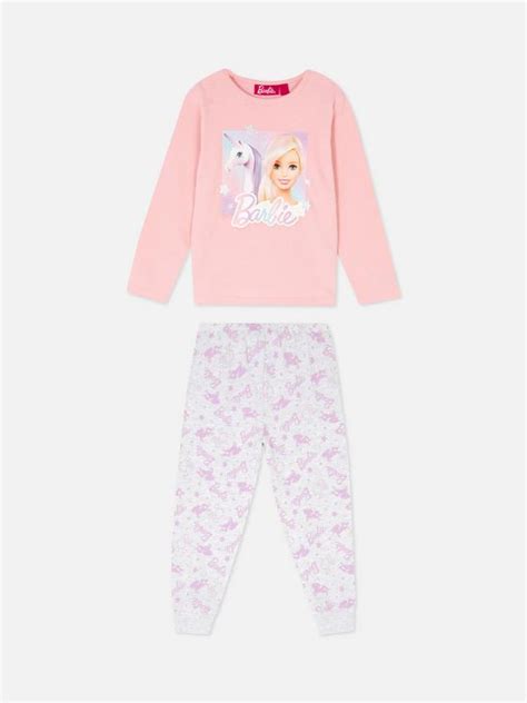 Pijama De Algodón Con Estampado De Unicornios De Barbie Pijamas Para