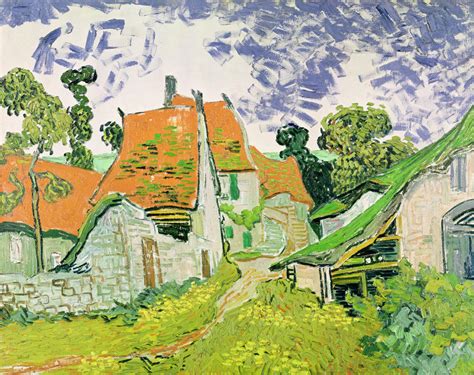Street In Auvers Sur Oise 1890 Art Print By Vincent Van Gogh King