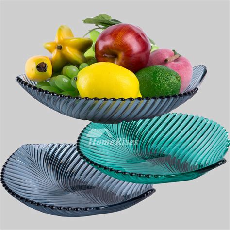 Wood is often used to. Decorative Fruit Bowl Plastic Red/Blue Best Leaf Modern ...