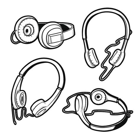 Headset Coloring Pages Coloring Pages